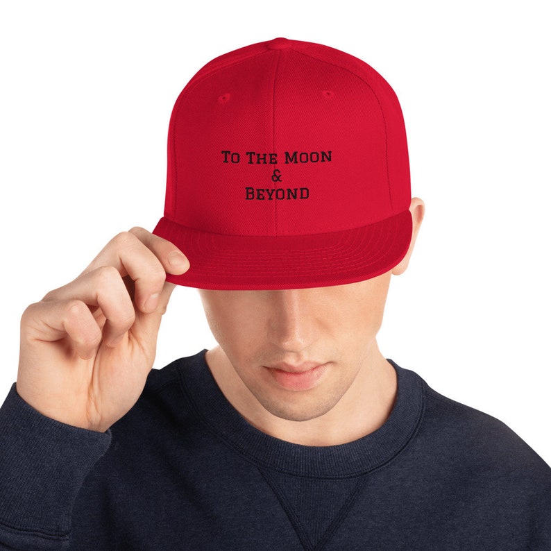 To the Moon Snapback Hat Meme Stock Hat 