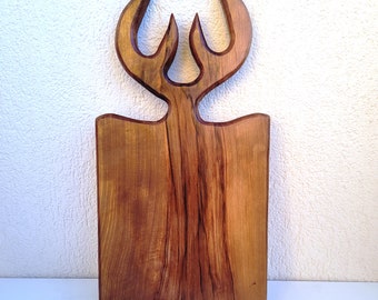 Deer shaped cutting board, Antler cutting board, Walnut Cutting Board, Walnut Cheese Board, Serving Board, New Home gift, Home decor