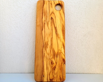 Solid Olive Cutting Board; Made from one solid piece of  Olive wood, olive charcuterie board