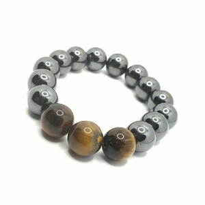 Hematite and Tiger&#39;s Eye Bracelet