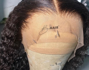 Burmese curly Lace frontal Wig