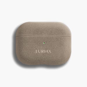 Estuche Malibu Beige para AirPods Pro 3 y 2 de Luriax - Ante Alcántara Italiano
