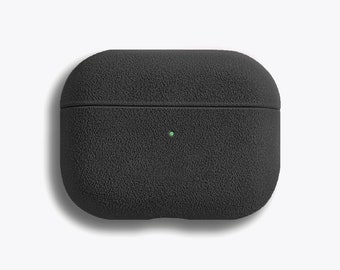 The AirPods Pro Case - Charcoal Black | Luriax Hand Crafted with Alcantara Suede Premium Italian Material