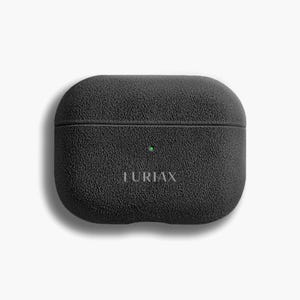 Black Caviar AirPods Pro Case 3 & 2 by Luriax - Italian Alcantara Suede