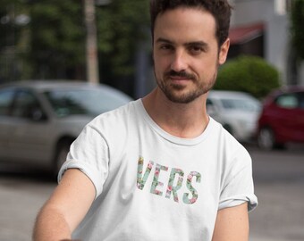 VERS Shirt / Gay Vers Shirt / Gay Slang Tee / Pride Shirt / Floral Print Shirt / LGBTQ+ / Versatile / Grindr / Tribes / Mens / Unisex
