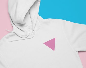 Orgullo gay Triángulo sudadera con capucha / Pink Pride Triangle Sudadera con capucha / LGBTQ ally hoodie / Equality Hoodie / Men's + Womens Unisex / Mindpop