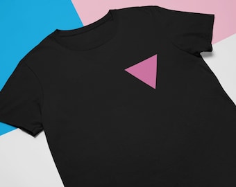 Camisa del Triángulo del Orgullo Gay / LGBTQ Orgullo Rosa Triángulo Camiseta / Camiseta de Igualdad / Gay Ally / Triángulo Queer / Hombres + Unisex De Mujer / Mindpop