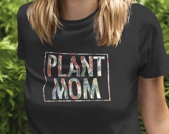 Camiseta Plant Mom / Camisa Amante de Plantas / Camiseta Plant Parent / Camiseta com estampa floral Plant Mom