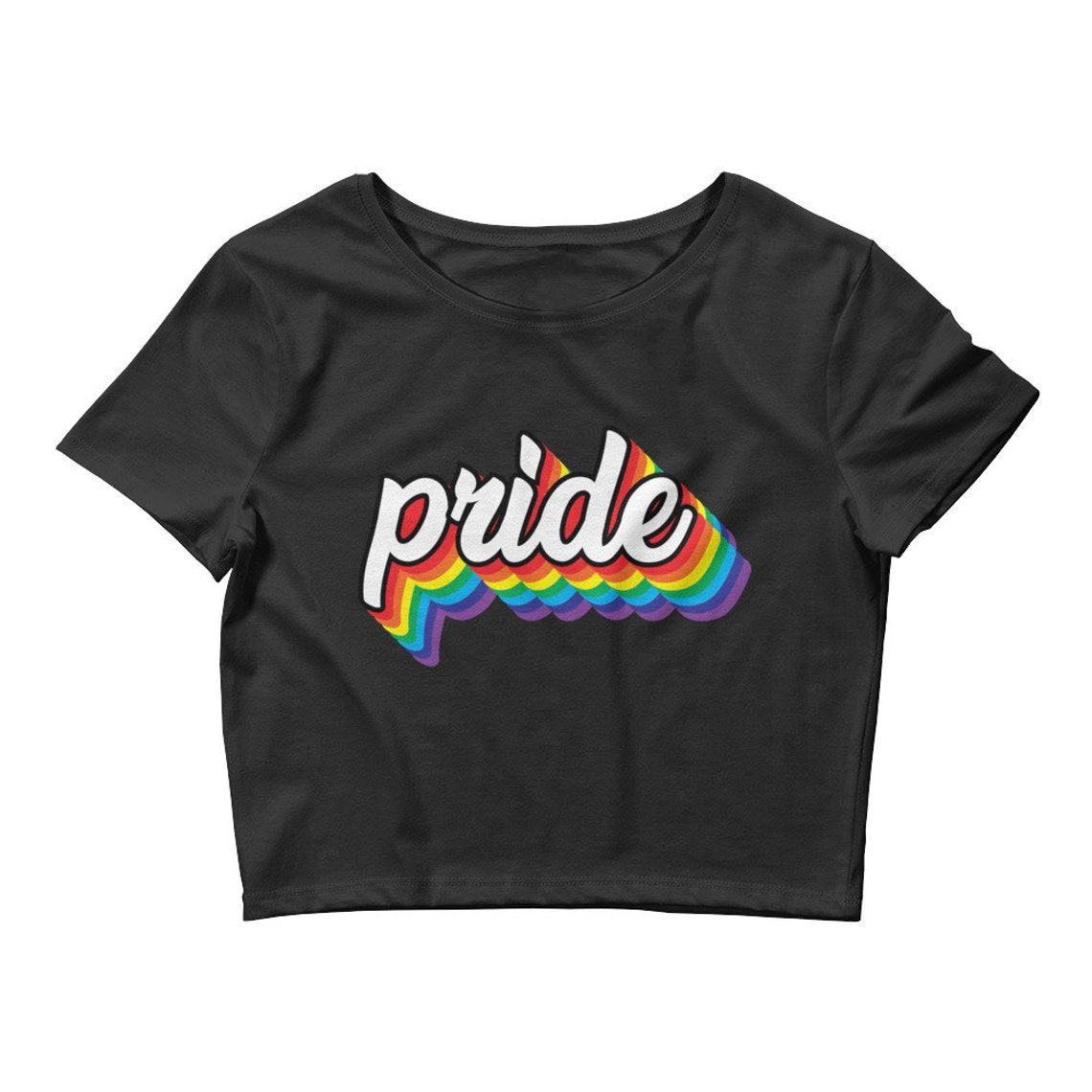 Pride Crop Top / Gay Pride Crop Top / Rainbow Crop Top / Pride Rainbow
