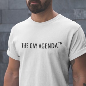 The Gay Agenda™ Shirt / Equality Shirt / Gay Shirt / Gay Agenda / Pride Shirt / LGBTQ / Activism Tee / Gay Meme Shirt / Mens + Womens Unisex