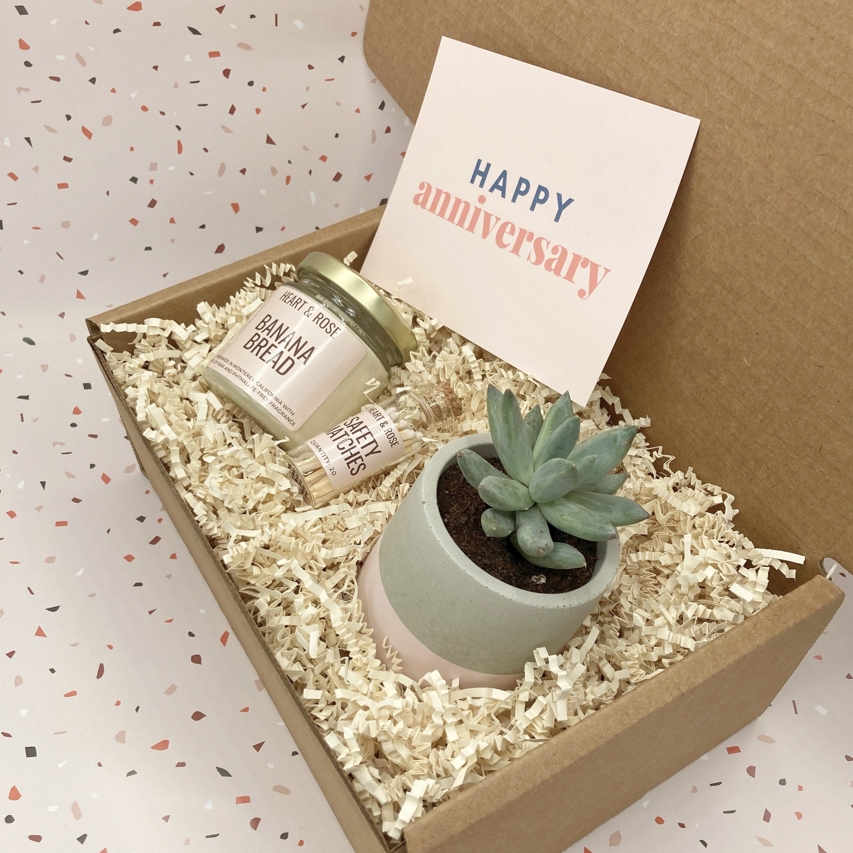 Happy Anniversary Gift Box Anniversary Gift for Her Etsy