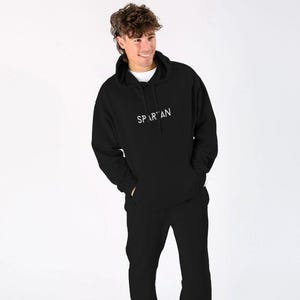 Mens Black Organic Cotton Hoodie | Eco-Friendly Ethical Pullover Hoodie | Sustainable Streetwear | 100% GOTS-Certified Organic Cotton