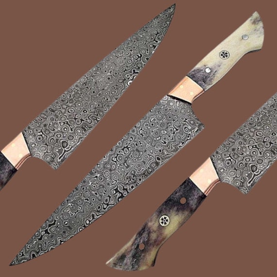 5 pcs Damascus Kitchen Cooking Knives – MORF STEEL