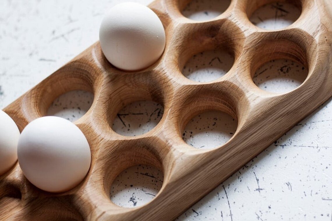 Wooden Egg HolderWooden Egg Tray For 12 Eggs Farmhouse Etsy