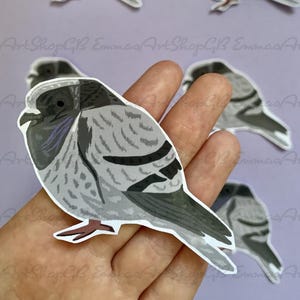 Chonky Pigeon Sticker, Laptop Sticker, Funny Gift, Animal Lover, Gift for Her, Gift for Him, Gift for Kids, Pigeon Party Favors, Glossy