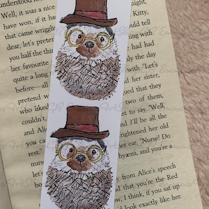Hedgehog Bookmark: Funny Gift for Book Lovers