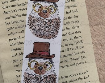 Hedgehog Bookmark: Bookish Gift
