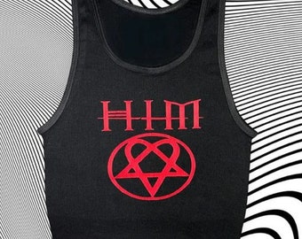 Camiseta de death metal / nu metal / heavy metal / ropa alternativa / grunge / black metal / heartagram / goth emo