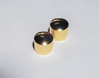 Light Relic Blemished Tops Ibanez, Telecaster, Jackson, Charvel, Gibson, ESP, Dean, Epiphone, Fender, Stratocaster Gold Knurled Knobs (2)