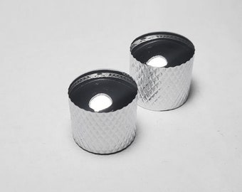 Ibanez, Telecaster, Jackson, Charvel, Gibson, ESP, Dean, Epiphone, Fender Chrome Knurled Knobs (2)