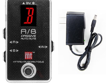 Musician.Tools - A/B Passive Foot Switch with Power Supply for Guitar, Bass or Keyboard