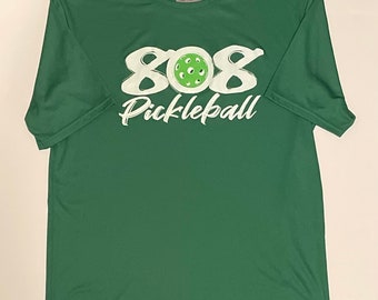 808 Pickleball T-shirt: Men's Moisture-Wicking Polyester Tee