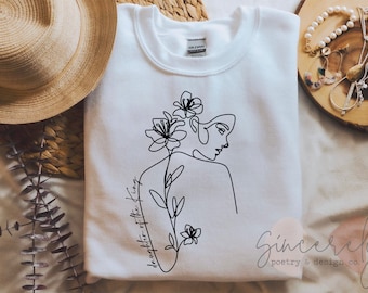 Daughter of the king sweatshirt, Crewneck, christian apparel, Gift for her, faith based shirt, Minimalist clothing, Grace sweater, church
