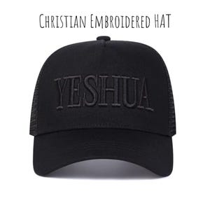 Embroidered Yeshua Baseball Cap, Christian Unisex Hat