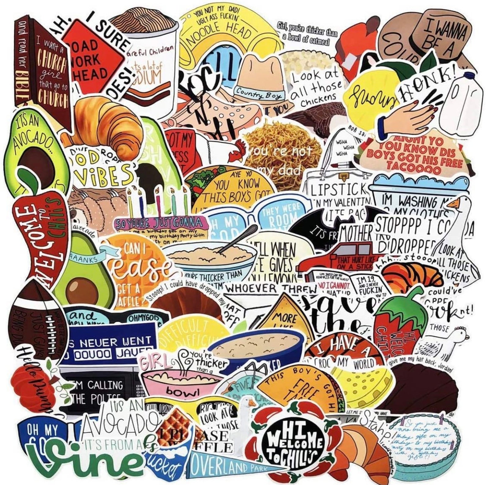 Vine Quote Sticker Pack Cute Stickers VSCO Sticker Pack Etsy