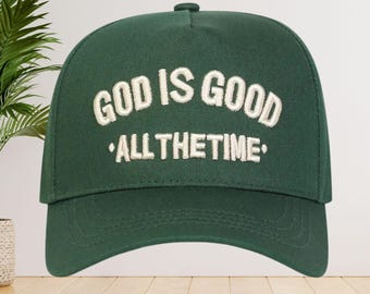 Gorra cristiana ajustable, gorra de béisbol cristiana moderna bordada. Ropa religiosa, regalo de Navidad para cristianos, ropa de fe religiosa.