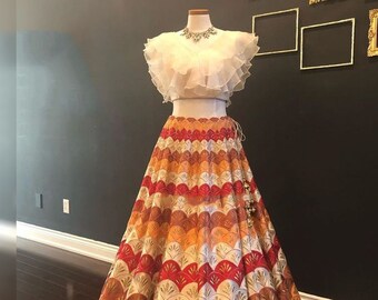 crop top dress for indian wedding