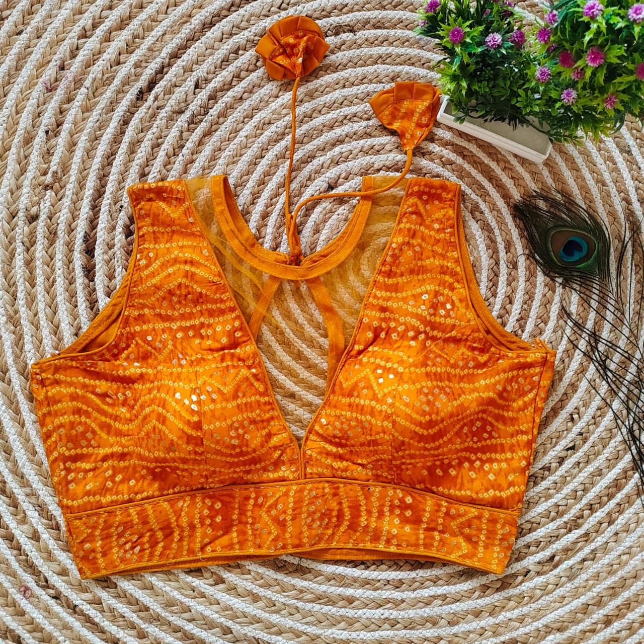 Bandhani Blouse Etsy UK
