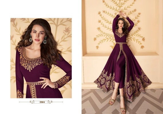 Imperial Rose Pink Engagement Long Length Salwar Kameez