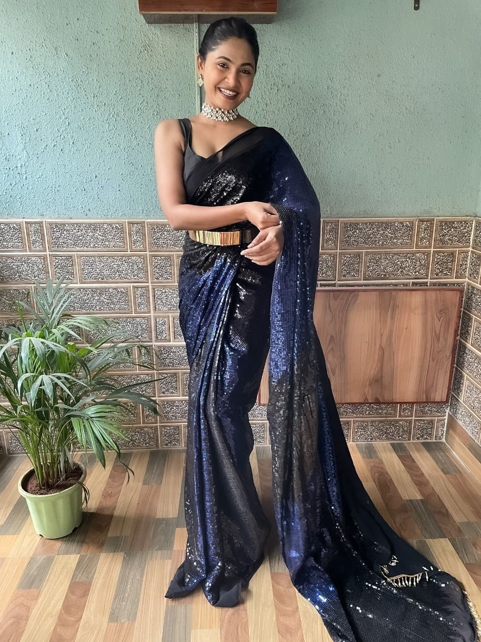 Blouse Set Bollywood Designer Saree 