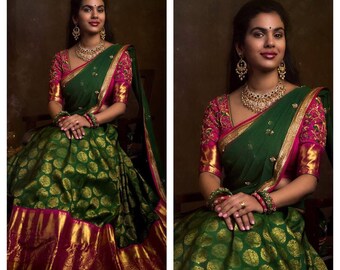 Half Saree Etsy Half Saree Etsy