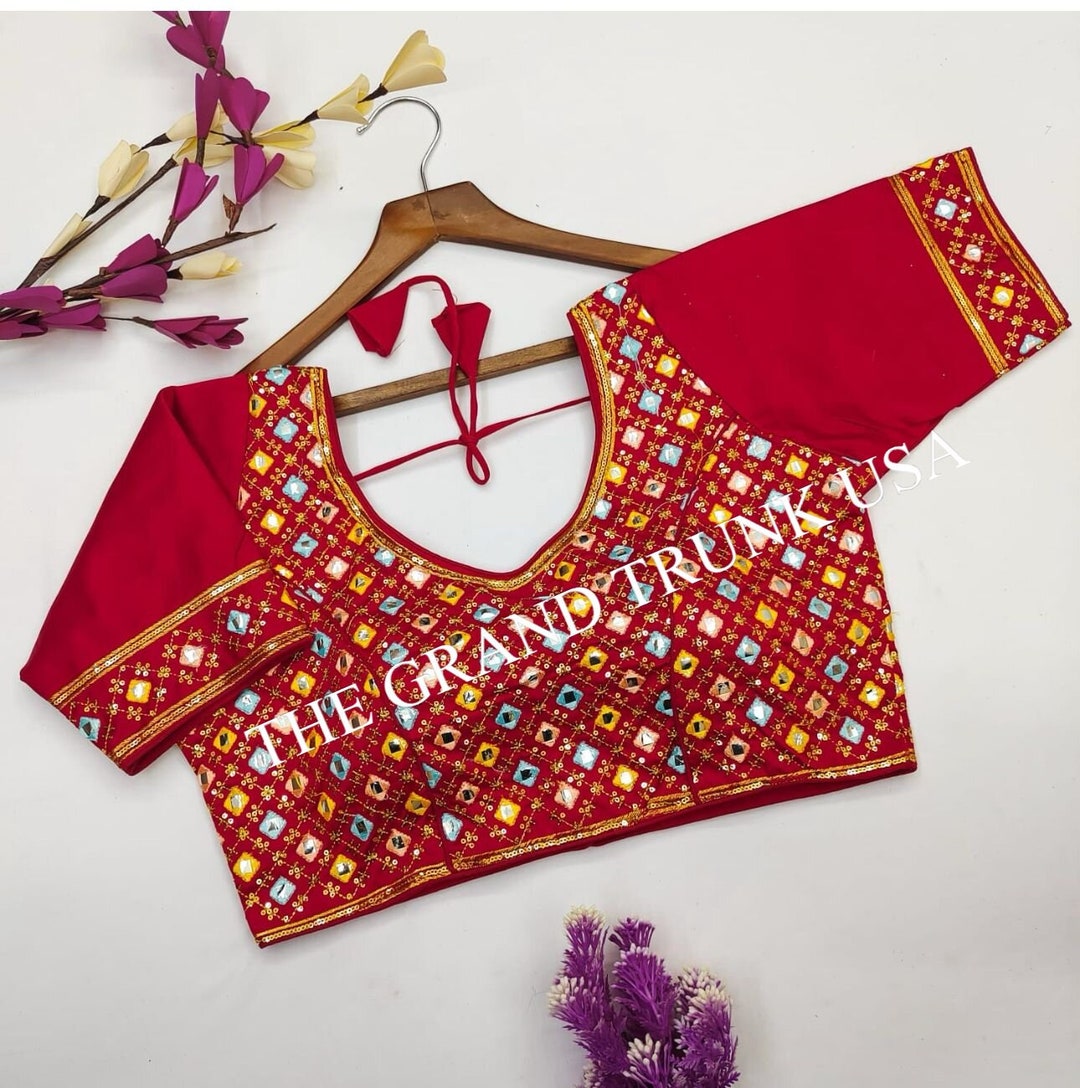 Wedding Saree Blouse Ethnic Designer Stitched Readymade Beautiful