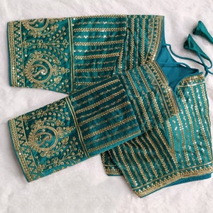 Beautiful Designer Phantom Sequenc Garba Blouse main image 1