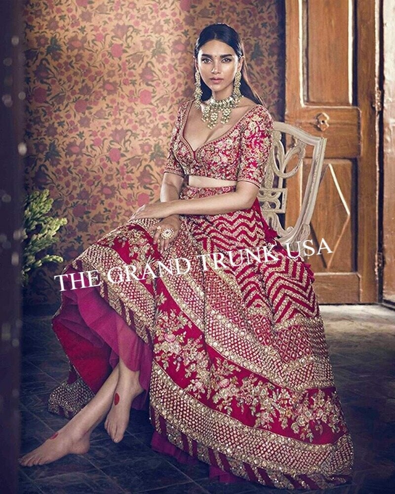 Zardosi work bridal lehenga online top