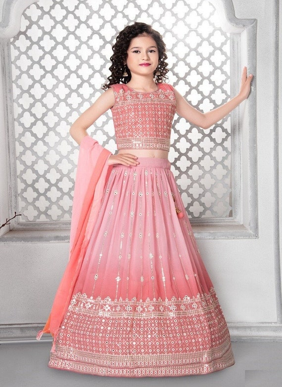 Buy Gorgeous Kids Lehenga Choli, Lehenga Choli for Kids, Georgette Lehenga  , Kids Ethnic Wear, Lehenga for Girls, Embroidery Work Lehenga Online in  India - Etsy