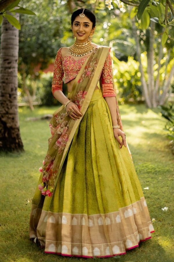 Lehenga choli from best sale saree