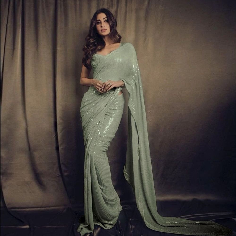 New Bollywood Designer Georgette Saree 