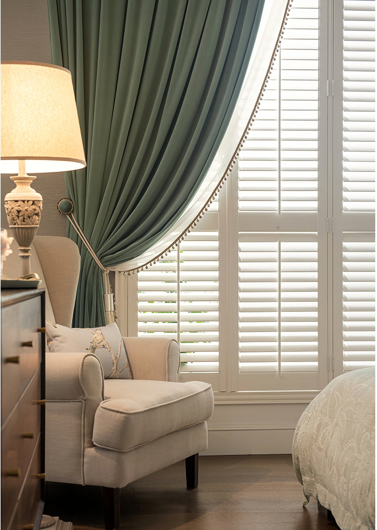 Pair of Mint Green Velvet Curtains Bedroom Velvet Curtains Etsy UK