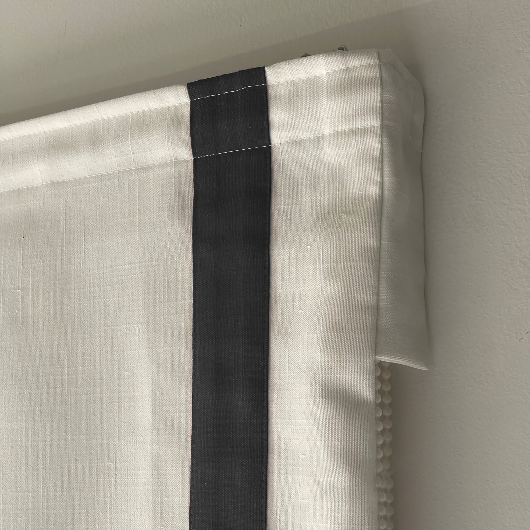 Roman Shades With Trim for Doors Windows/ Kitchen Ivory Roman Etsy