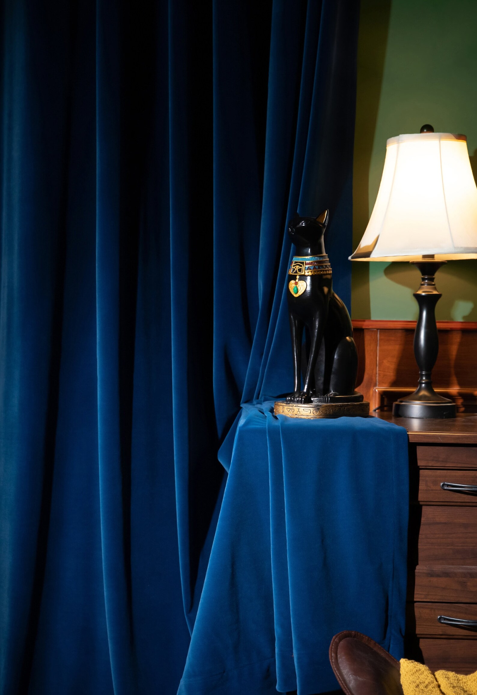 Pair of Cobalt Blue/royal Blue Velvet Curtain Bedroom/ Living Etsy