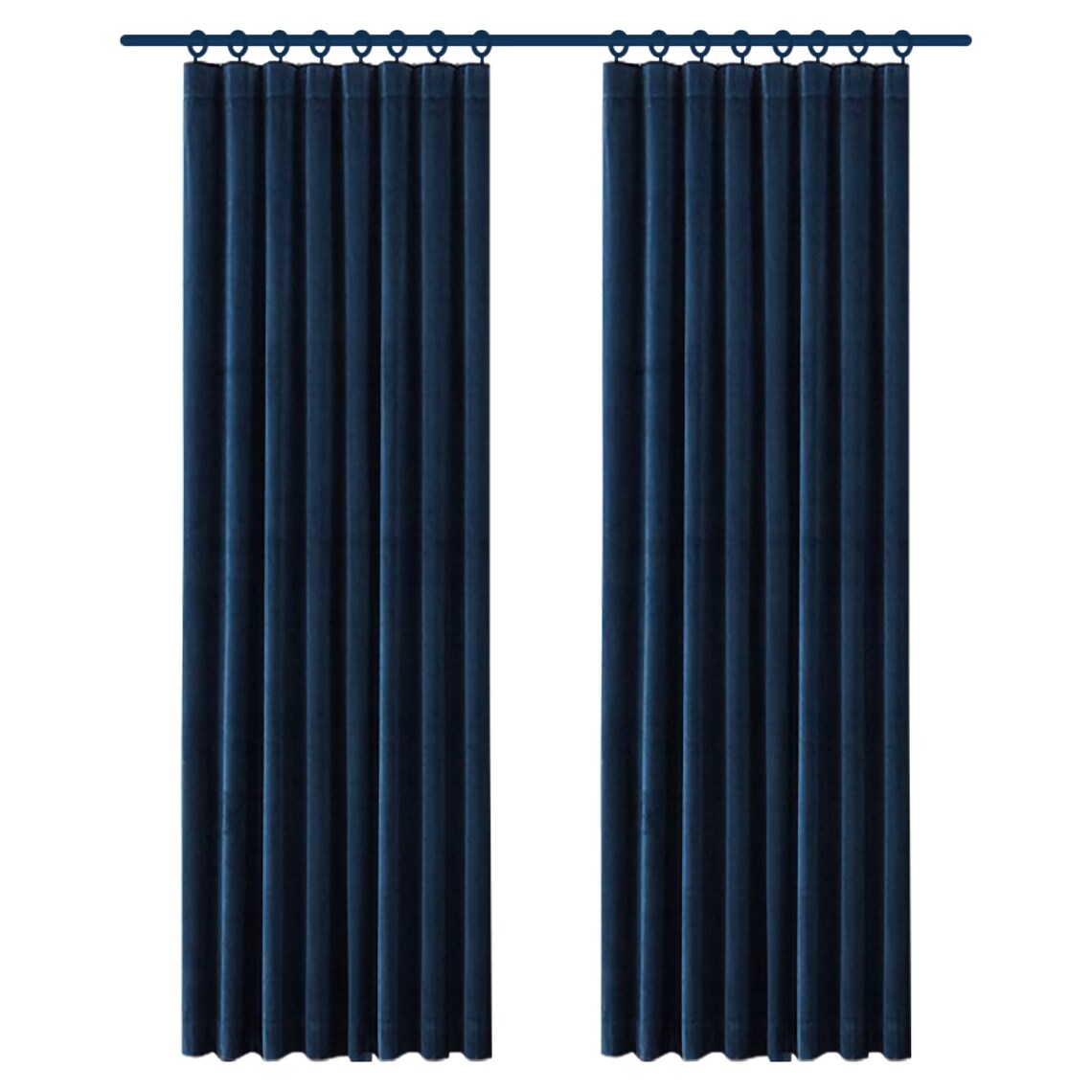 Navy Blue Velvet Curtains. Velvet Drapes Living Room Etsy