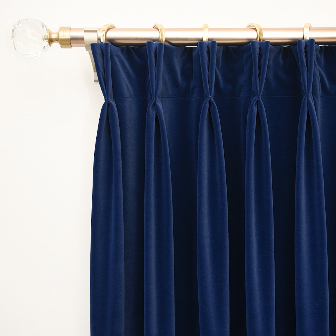 Pair of Cobalt Blue/royal Blue Velvet Curtain Bedroom/ Living Etsy