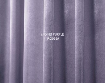 Pair of Plum Purple Velvet Curtains, Curtains, Window Curtain Drapery, Eggplant /Purple Velvet Fabric, Home Decor, Blue violet Curtains