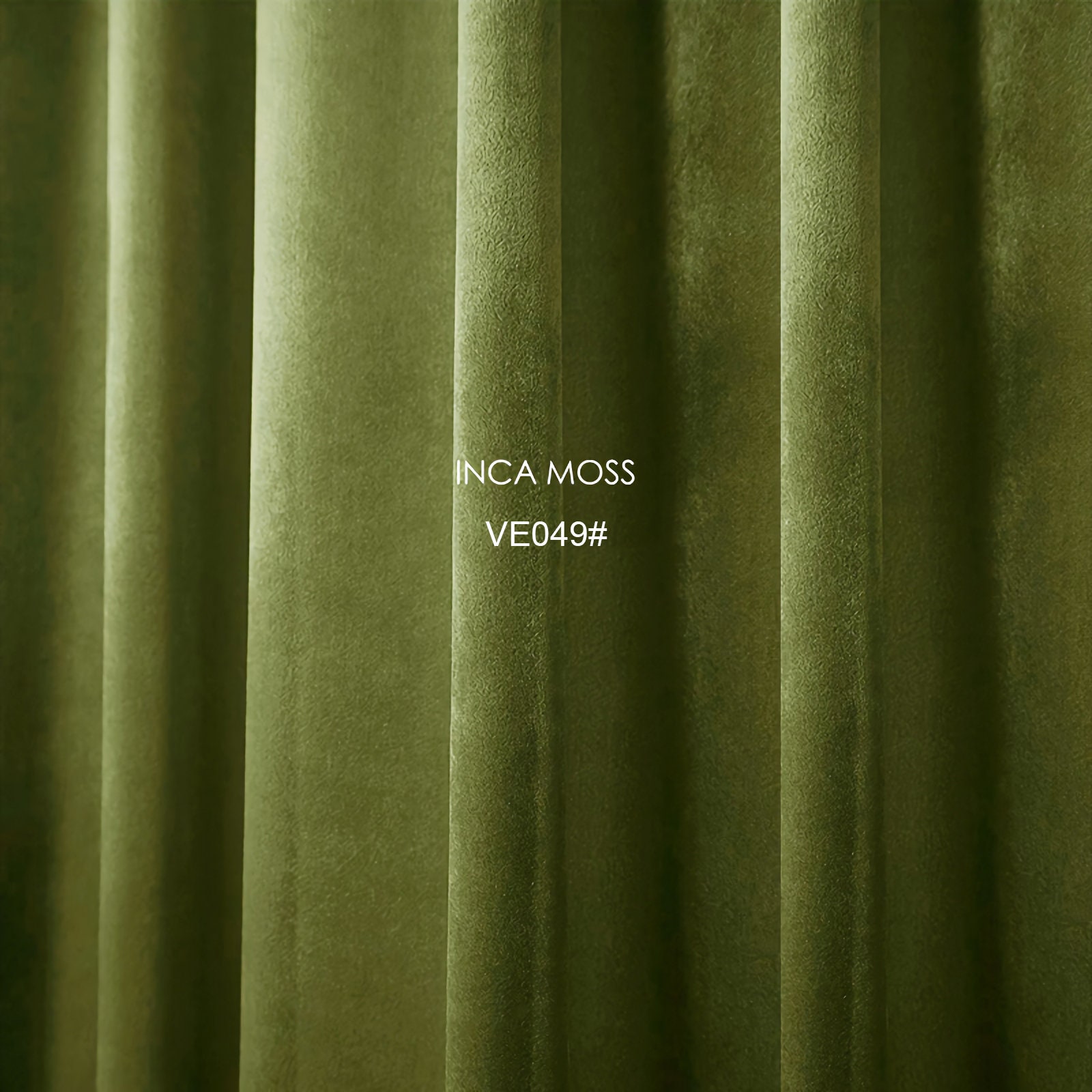 Olive Green Matte Velvet Curtains Custom Curtain Panels Moss Etsy