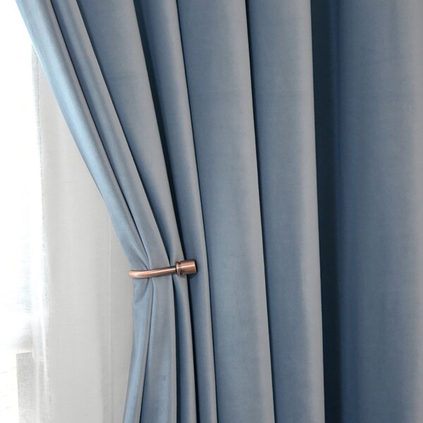 Slate Blue Curtains - Etsy