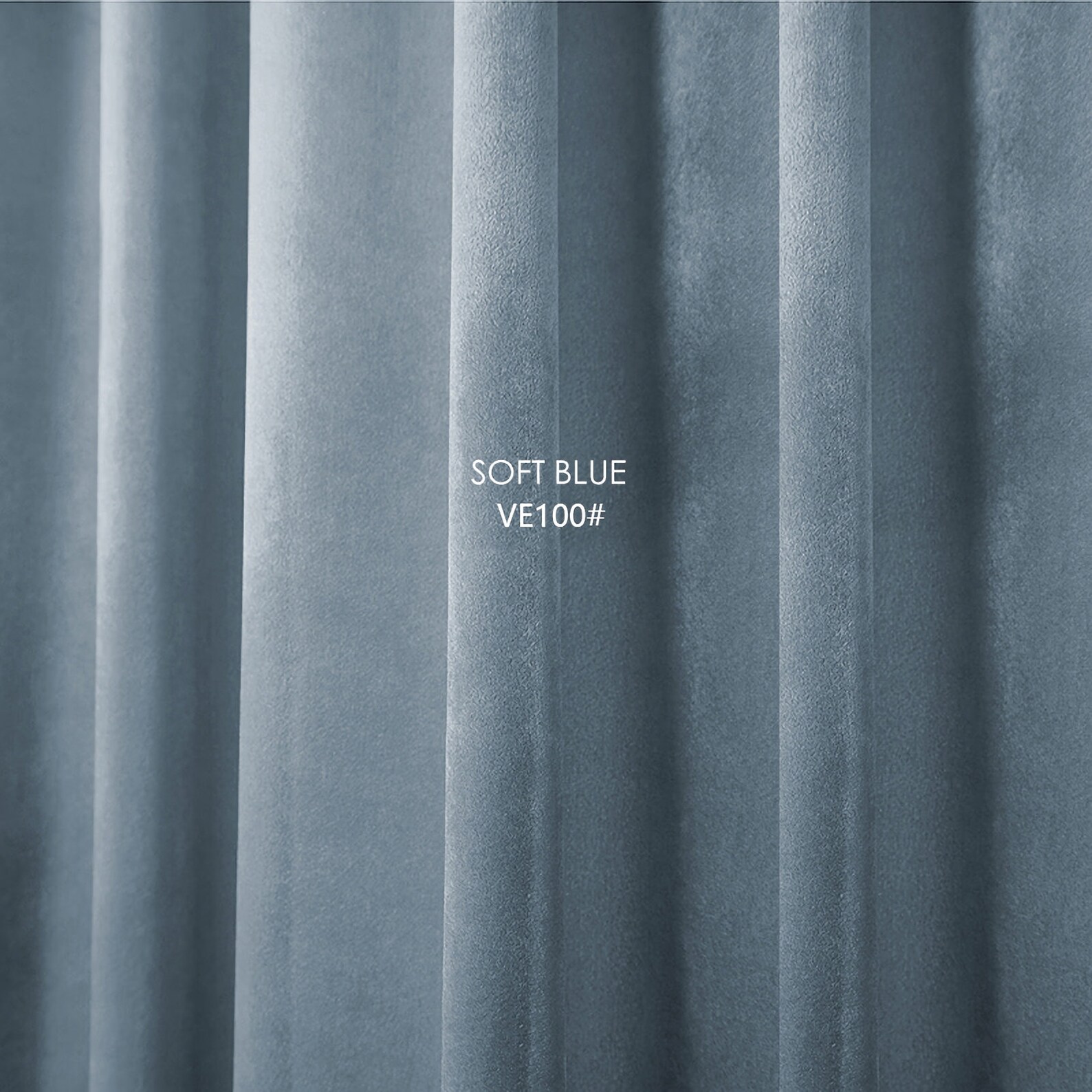 Pair of Baby Blue Velvet Curtains Light Blue Bedroom Velvet Etsy